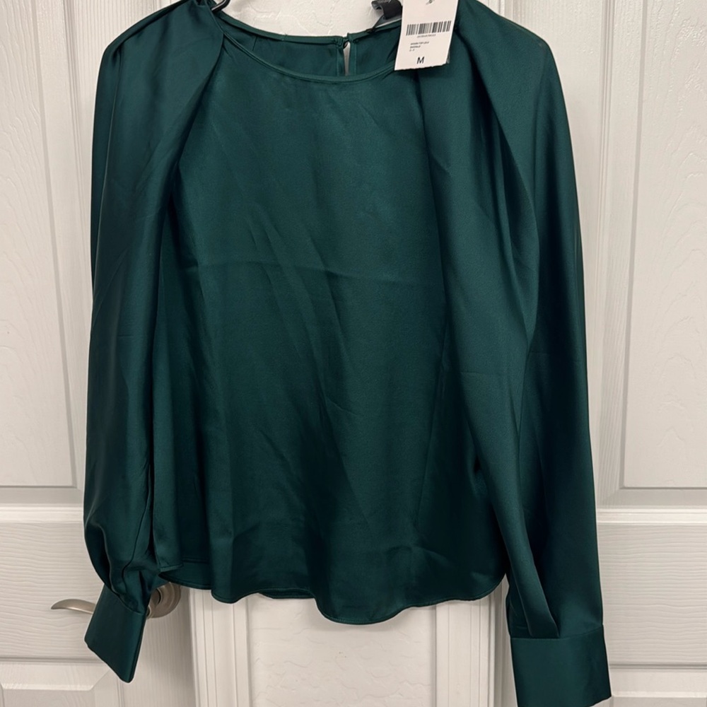 Emerald green blouse